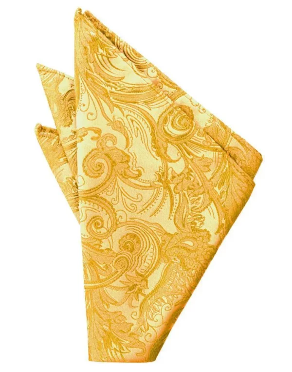 Tapestry Tangerine Pocket Square