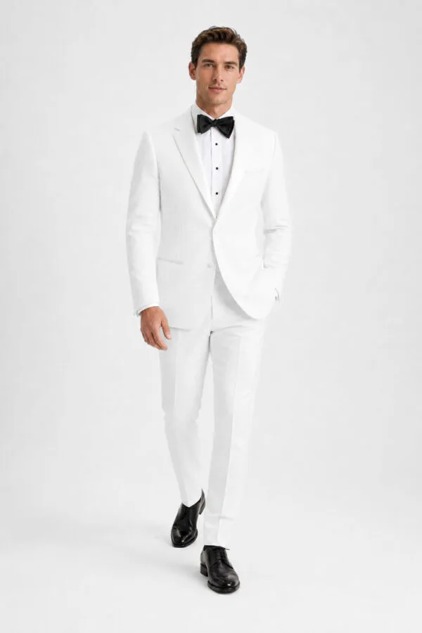 White Roma Tuxedo angle 2