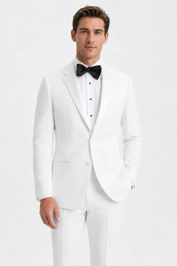 White Roma Tuxedo angle 1