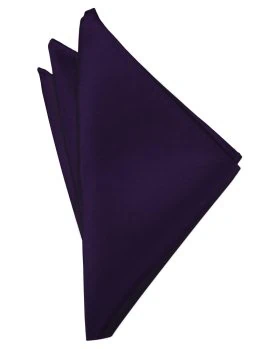 Amethyst Solid Satin Pocket Square