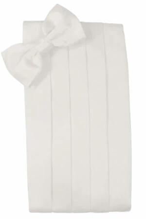 Angel Pink Solid Satin Cummerbund