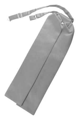 Silver Solid Satin Ascot