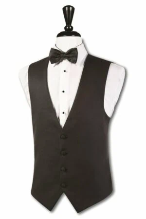 Black Tuxedo/Suit Fabric Vest