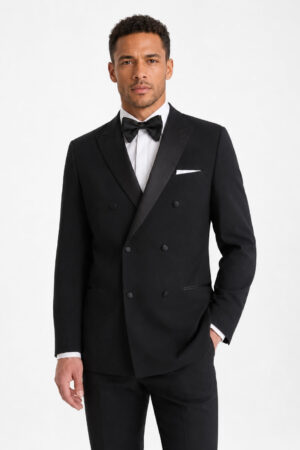 Black Double-Breasted Tuxedo angle 1