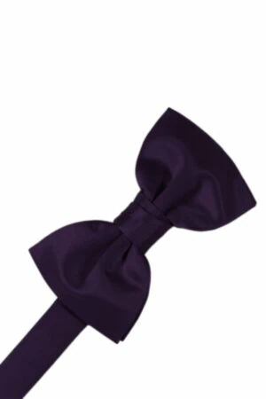Amethyst Solid Satin Bowtie