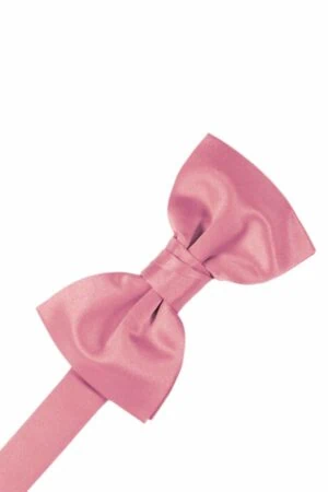 Rose Petal Solid Satin Bowtie