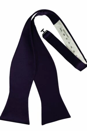 Amethyst Self-Tie Solid Satin Bowtie