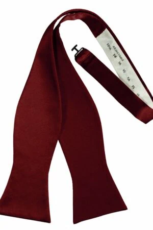 Apple Self-Tie Solid Satin Bowtie