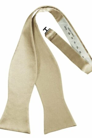 Bamboo Self-Tie Solid Satin Bowtie