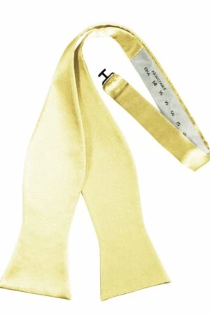 Canary Self-Tie Solid Satin Bowtie