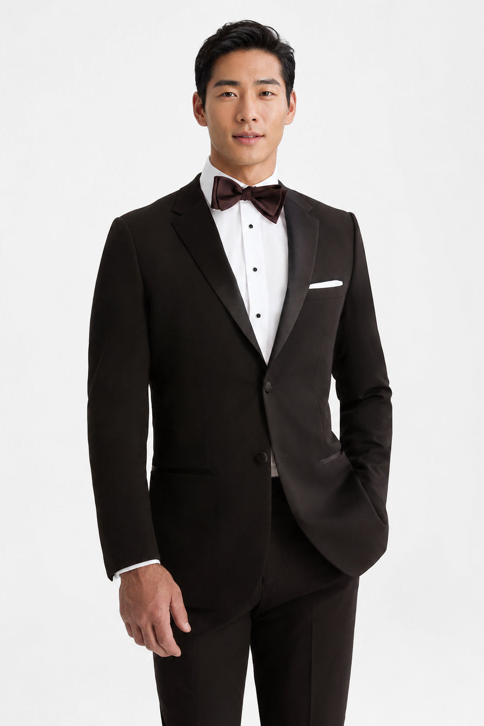 Chocolate Tuscany Tuxedo angle 1 | TuxKit Chocolate Tuscany Tuxedo angle 1