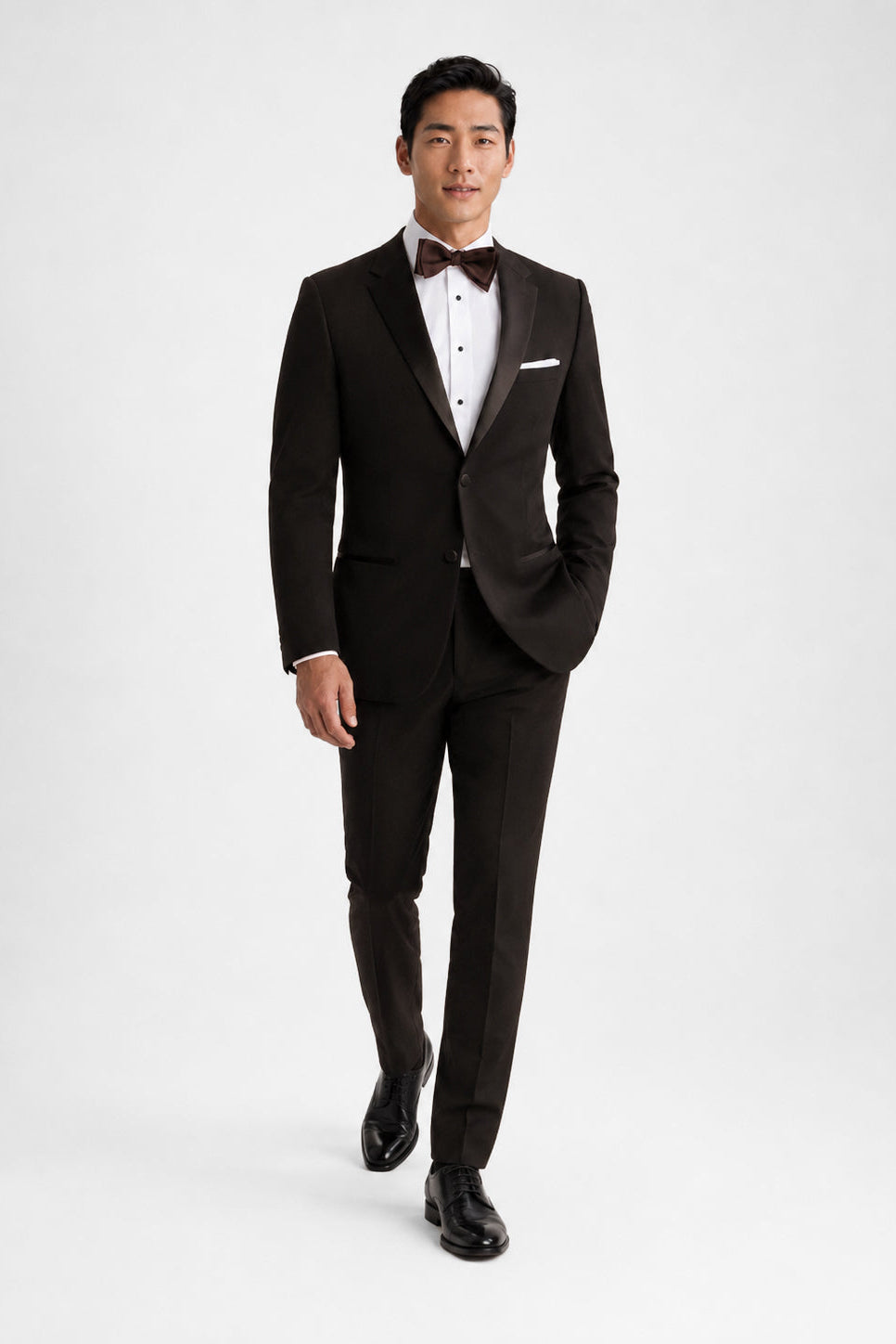 Chocolate Tuscany Tuxedo angle 3 | TuxKit Chocolate Tuscany Tuxedo angle 3