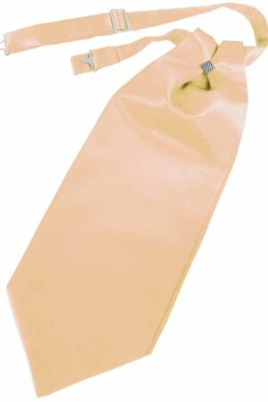 Apricot Solid Satin Cravat