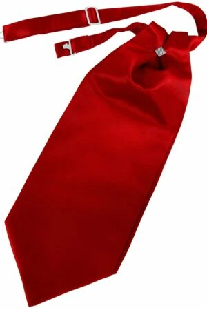 Scarlet Solid Satin Cravat