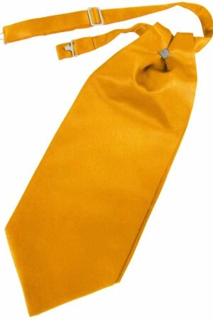 Tangerine Solid Satin Cravat