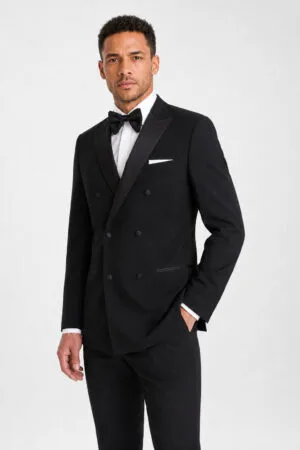 Black Double-Breasted Tuxedo angle 2