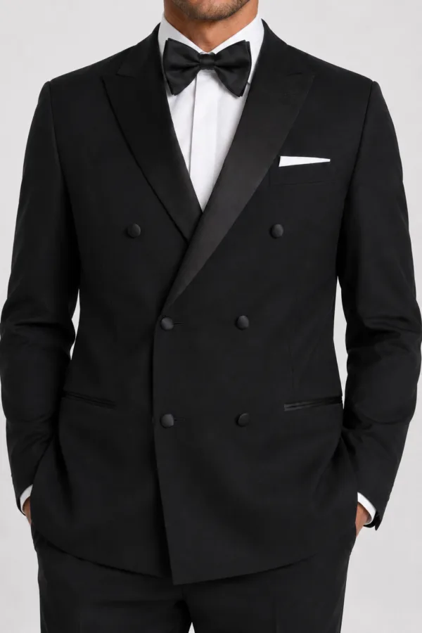 Black Double-Breasted Tuxedo angle 4