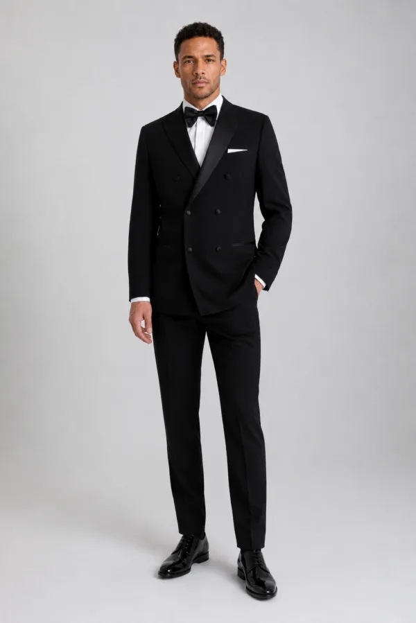 Black Double-Breasted Tuxedo angle 5