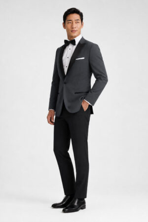 Steel Gray Peak Tuxedo angle 2
