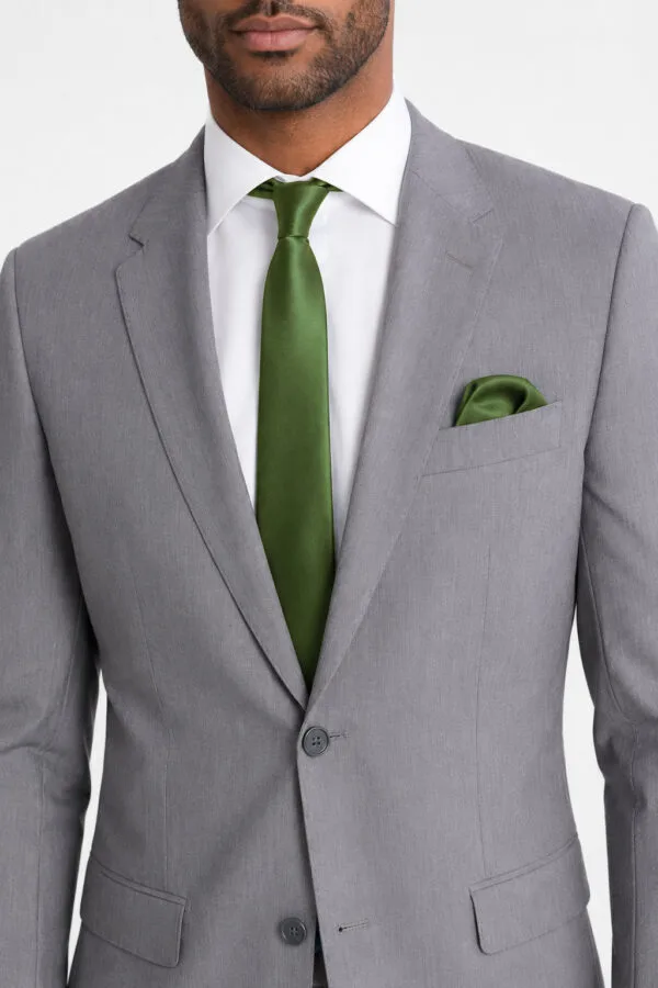 Heather Gray Suit angle 3
