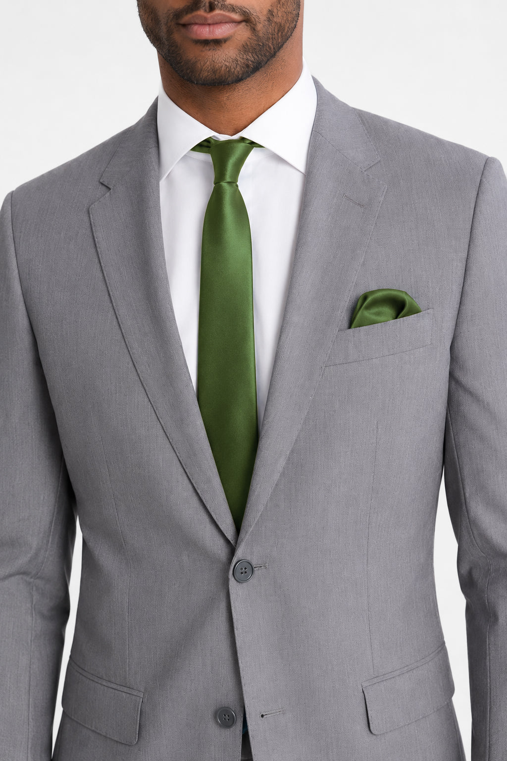 Heather Gray Suit angle 3 | TuxKit Heather Gray Suit angle 3