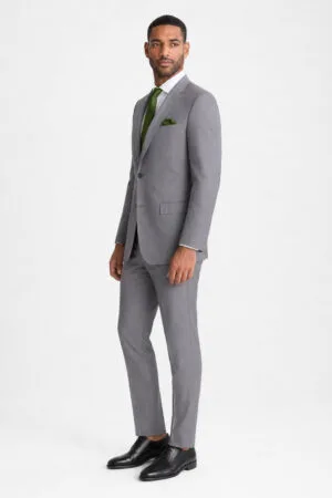 Heather Gray Suit angle 2