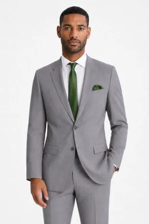 Heather Gray Suit angle 1