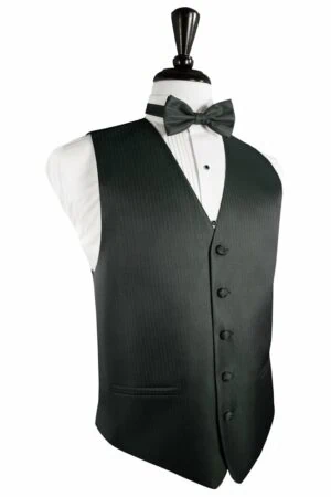 Asphalt Herringbone Vest