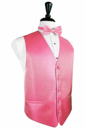 Bubblegum Herringbone Vest