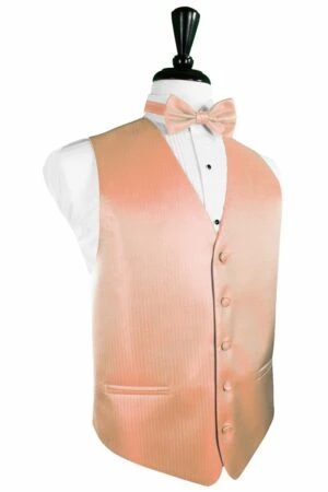 Coral Herringbone Vest