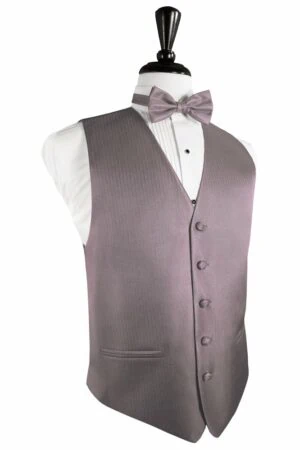 Frosty Pink Herringbone Vest