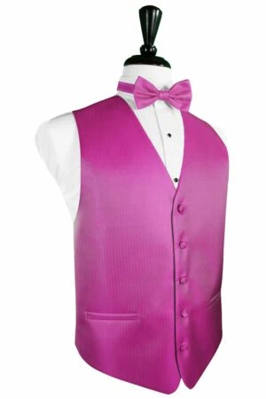 Fuchsia Herringbone Vest