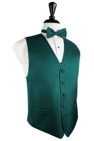 Jade Herringbone Vest