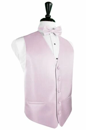 Light Pink Herringbone Vest
