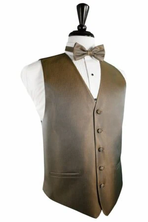 Mocha Herringbone Vest