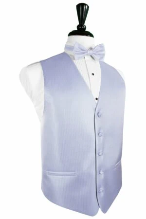 Periwinkle Herringbone Vest