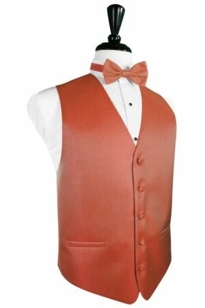 Persimmon Herringbone Vest