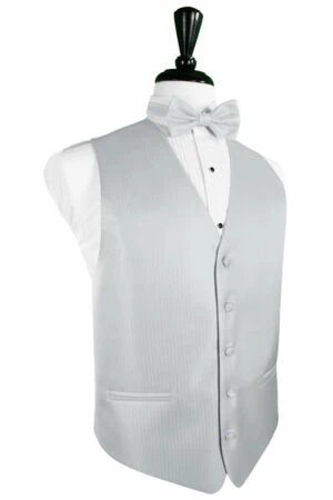 Platinum Herringbone Vest