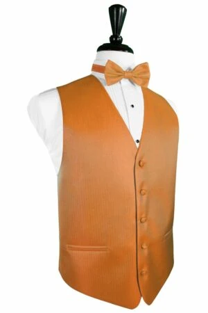 Tangerine Herringbone Vest