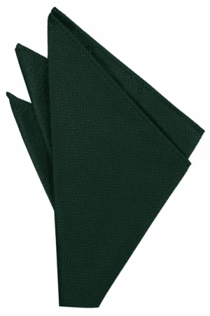 Hunter Herringbone Pocket Square