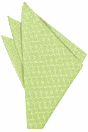 Kiwi Herringbone Pocket Square