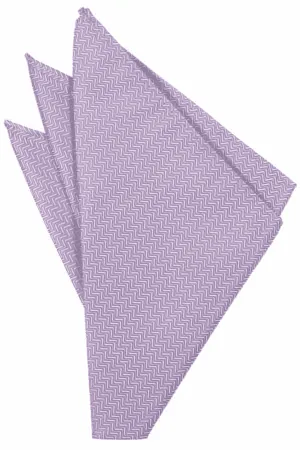 Pastel Lavender Herringbone Pocket Square