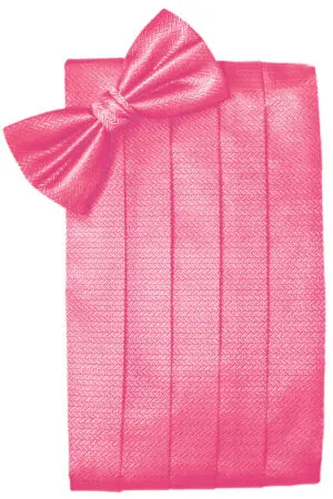 Bubblegum Herringbone Cummerbund