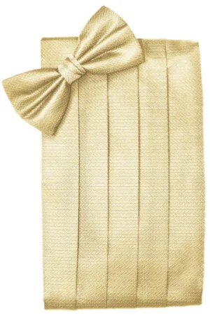Buttercup Herringbone Cummerbund