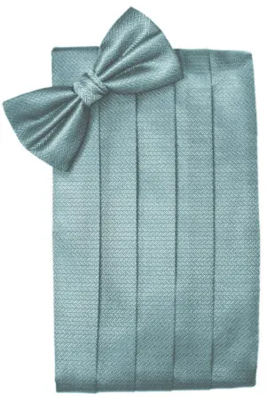 Cloudy Herringbone Cummerbund