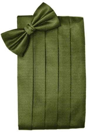 Fern Herringbone Cummerbund