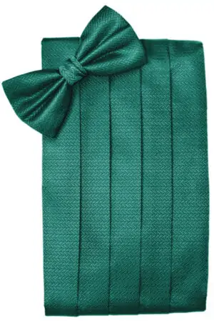 Jade Herringbone Cummerbund