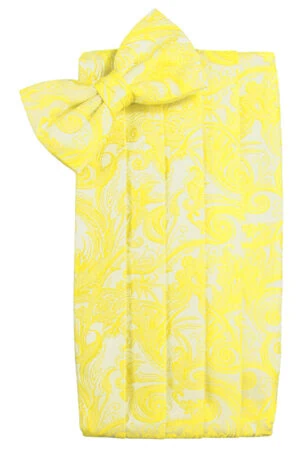 Lemon Tapestry Cummerbund