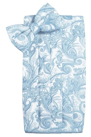 Light Blue Tapestry Cummerbund
