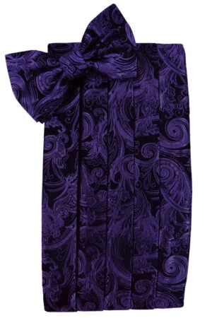 Purple Tapestry Cummerbund